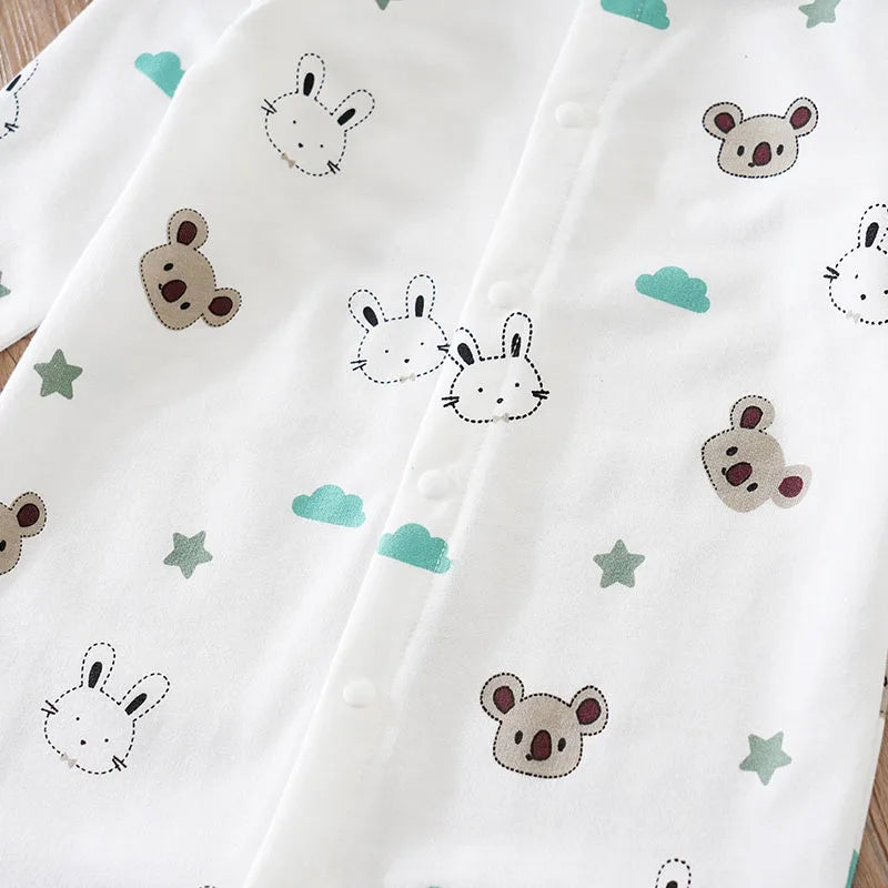 Cartoon Rabbit and Koala Bodysuit