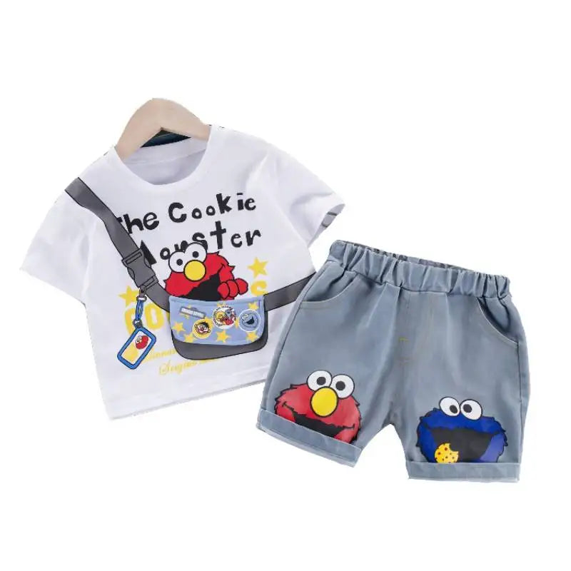 "The Cookie Monster" Pure Cotton Baby 2Pcs Set