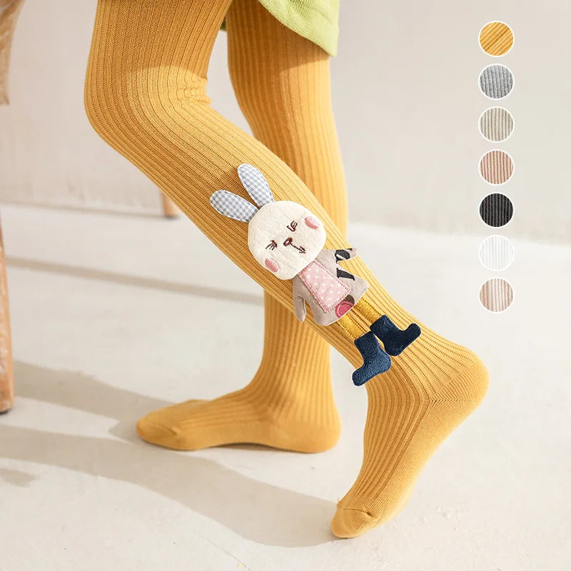 Cartoon Rabbit Baby Girl Tights