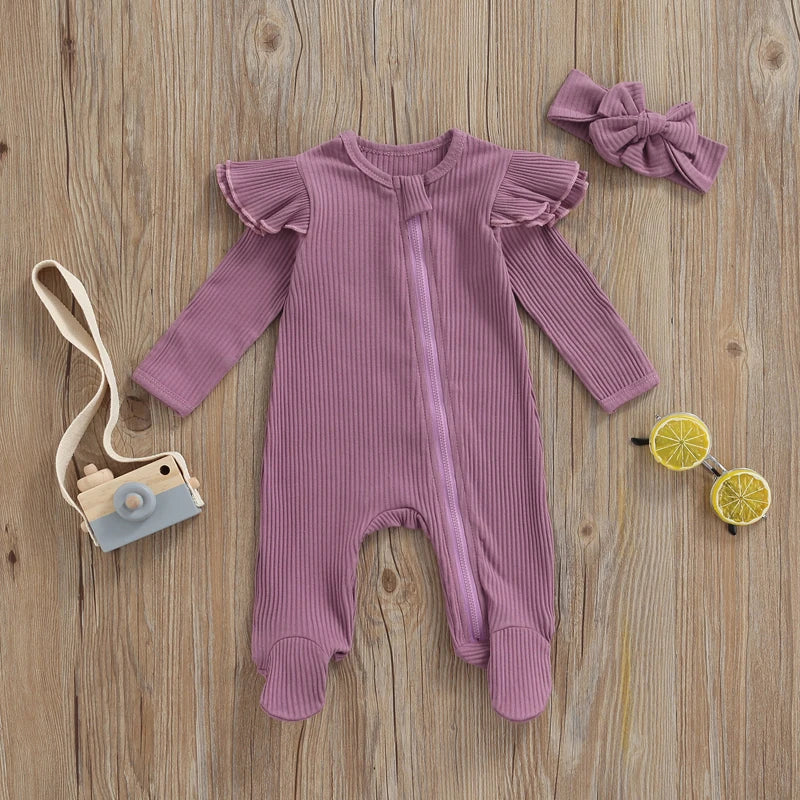 FOCUSNORM Cozy Rompers: 5 Colors for Baby Fun