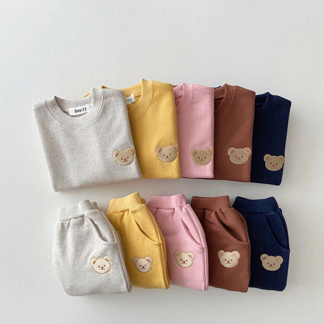 100% Cotton 2PCs Set Sweatshirt & Pant