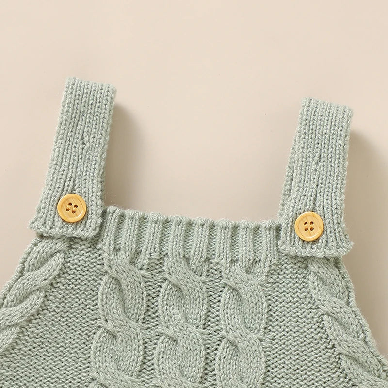 Knitted Sleeveless Soft Baby Romper