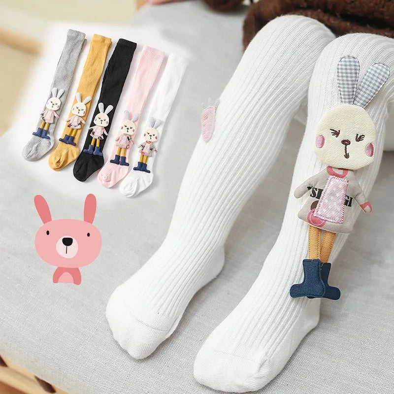 Cartoon Rabbit Baby Girl Tights