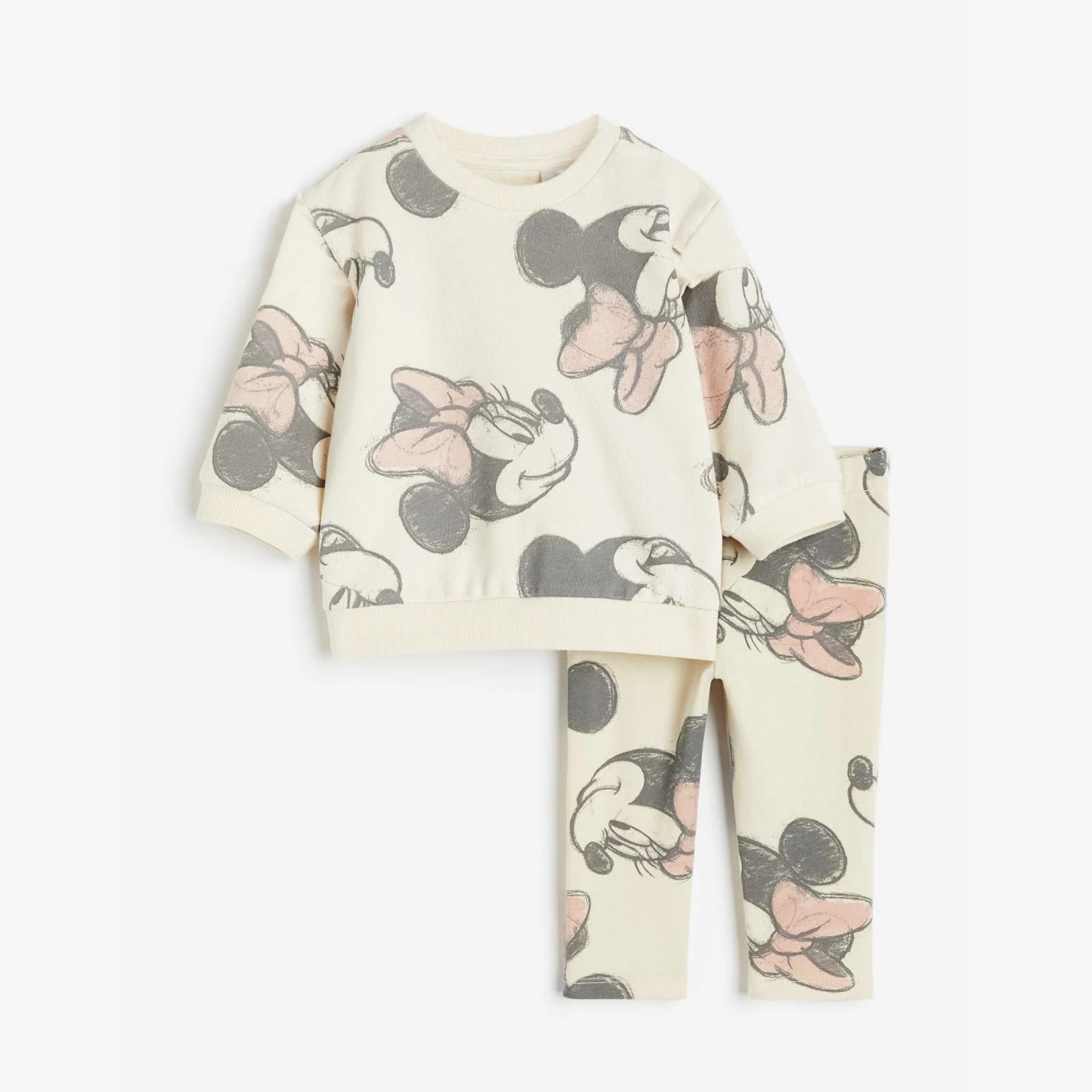 2PCs Disney Minnie Baby Girl Set Sweatshirts & Leggings