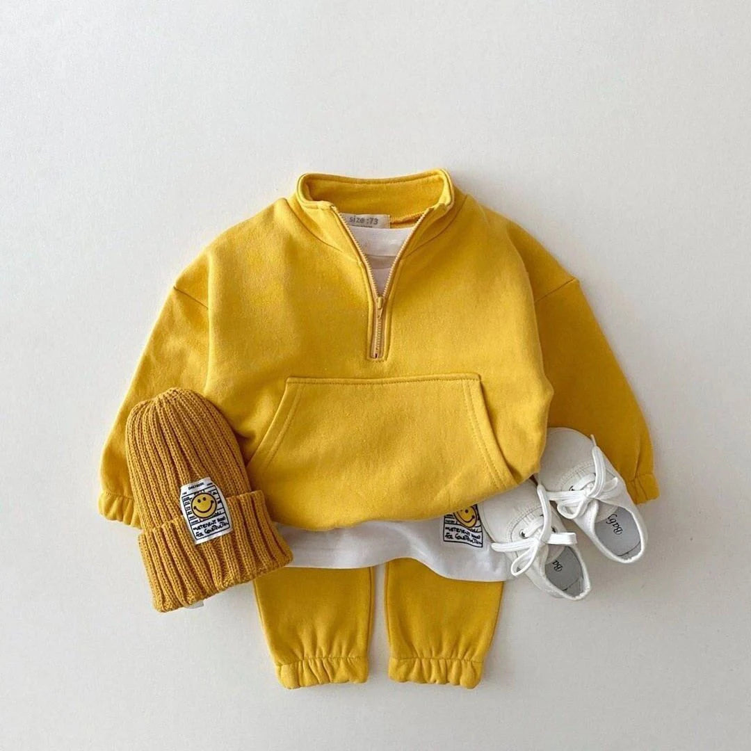 Cozy Cotton Tracksuit: Baby & Toddler Comfort