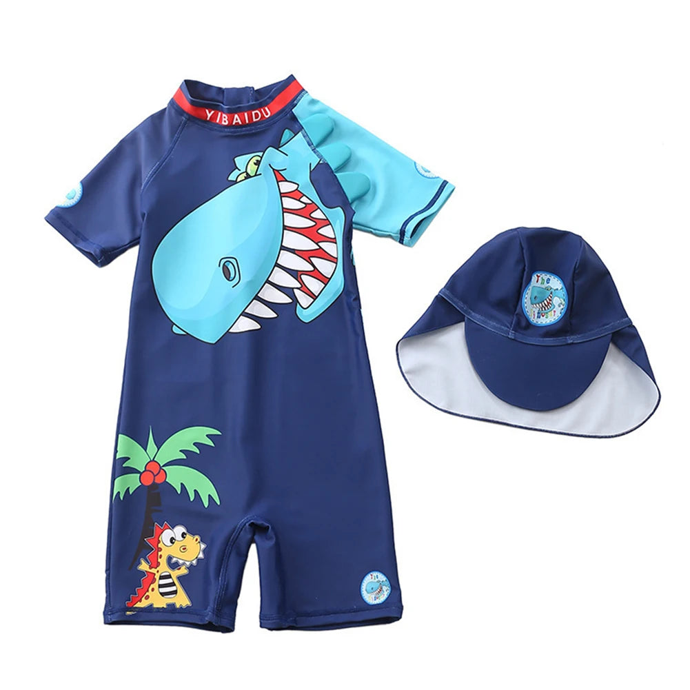 Baby Cartoon Printed Swimsuit