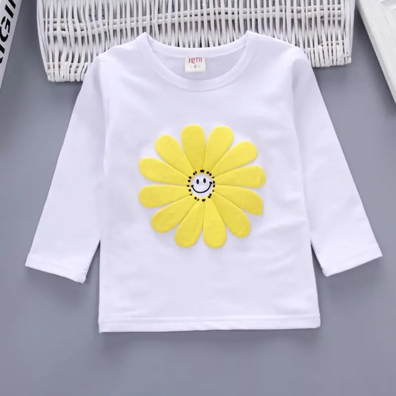 3PCs Flower Daisy Set: Hoody & Pant & T-Shirt