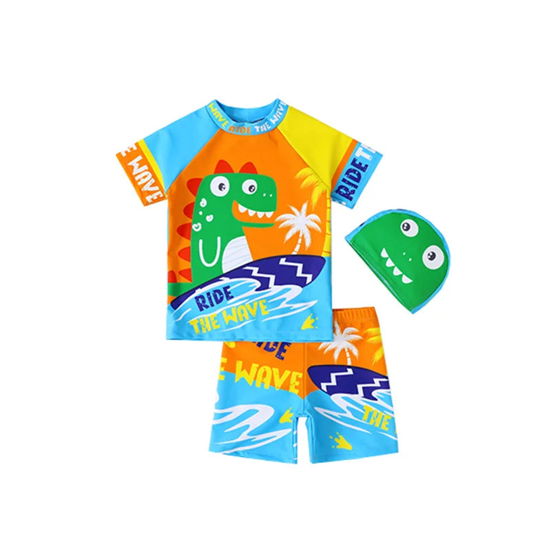 Children's Swimming Costume Three-Piece Set