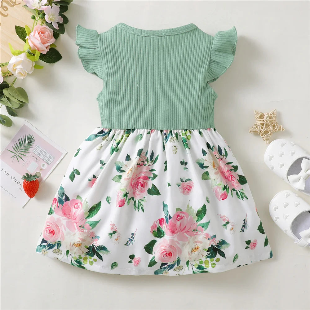 Adorable Floral Dress with Bow