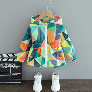 Girls Butterfly Appliques Casual Jacket