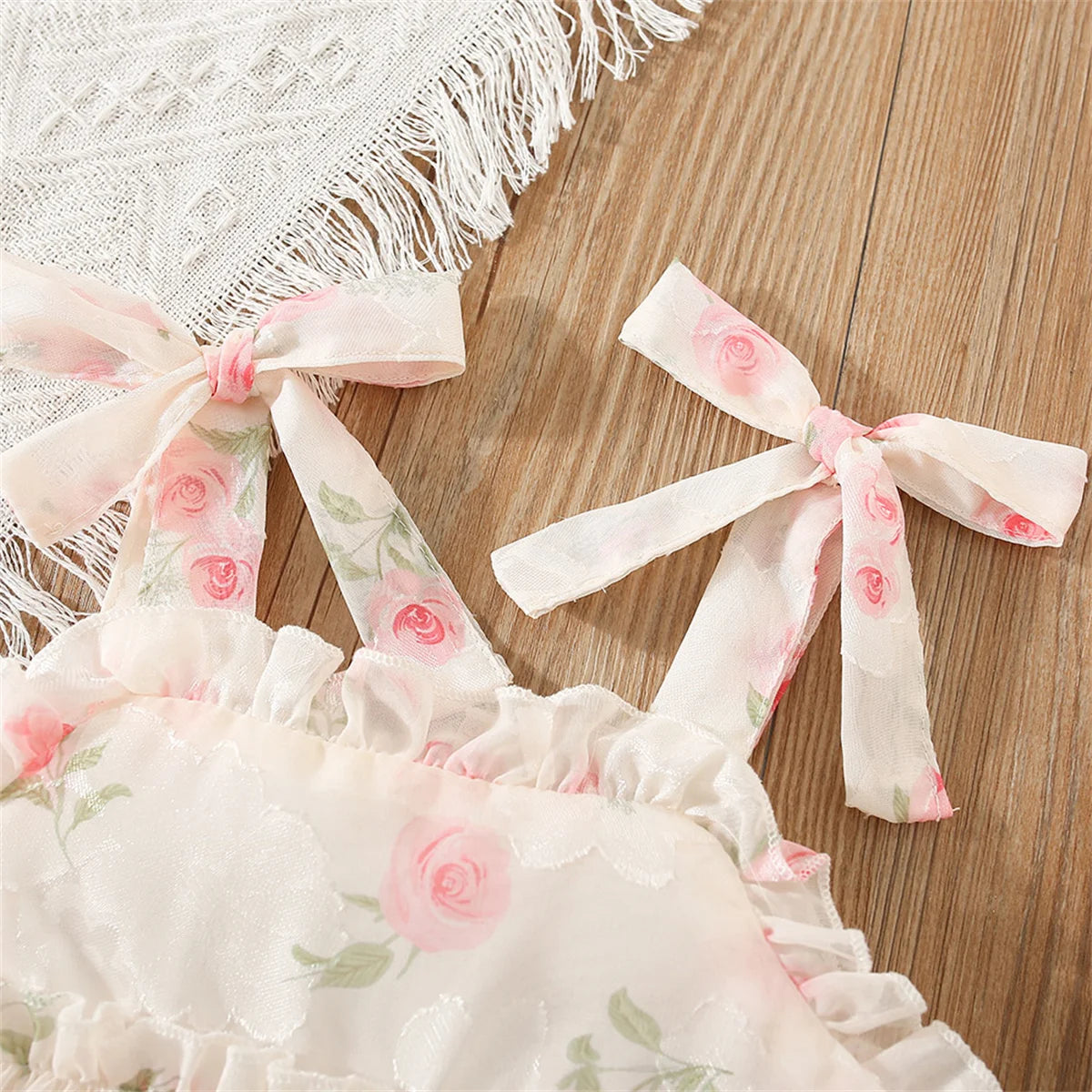 Girls' Strap Chiffon Summer Dress