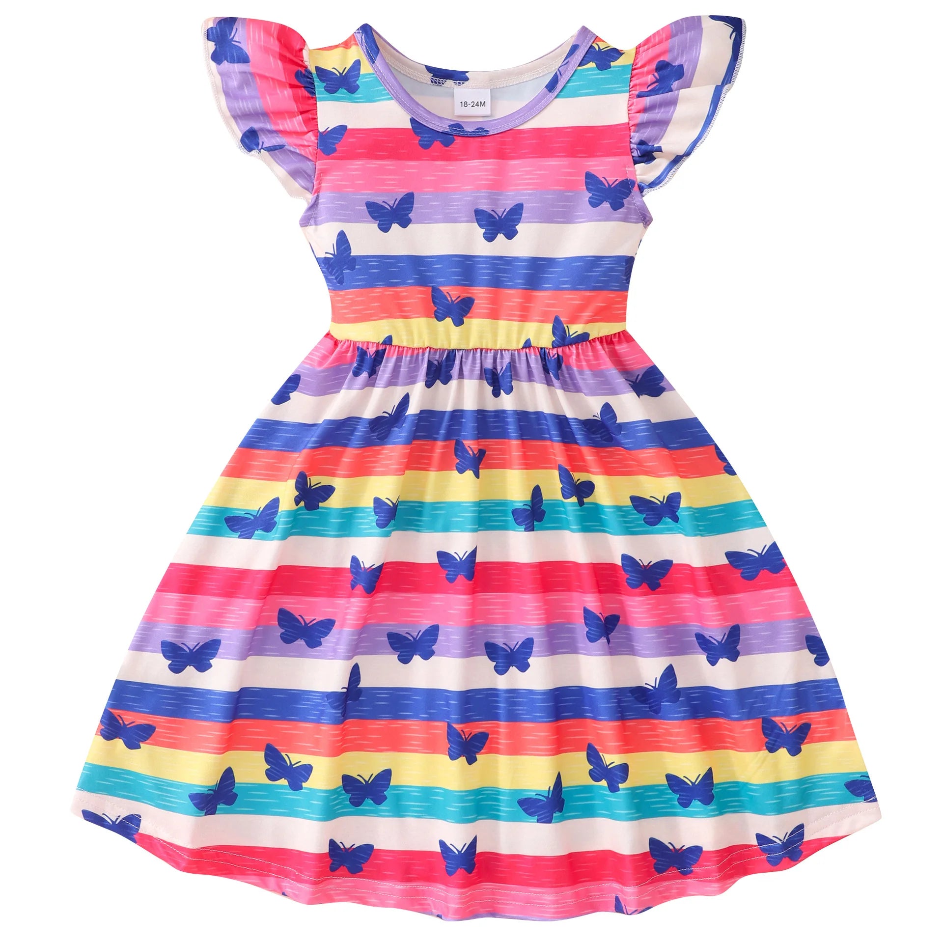 Girls Flying Sleeve Butterfly Dress