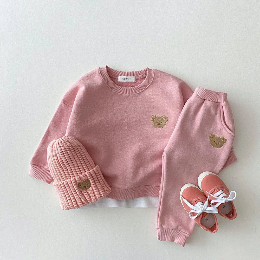 100% Cotton 2PCs Set Sweatshirt & Pant