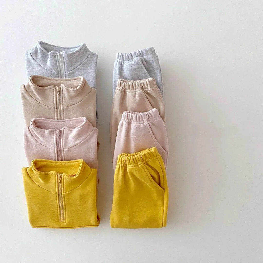 Cozy Cotton Tracksuit: Baby & Toddler Comfort