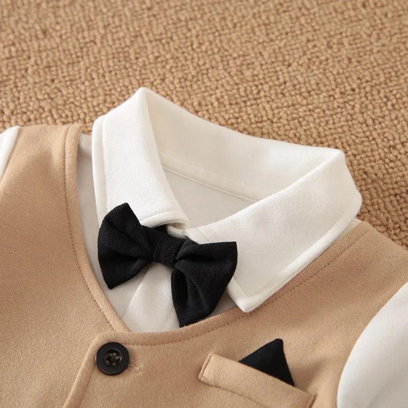 Boys Pure Cotton Long Sleeve Bodysuit