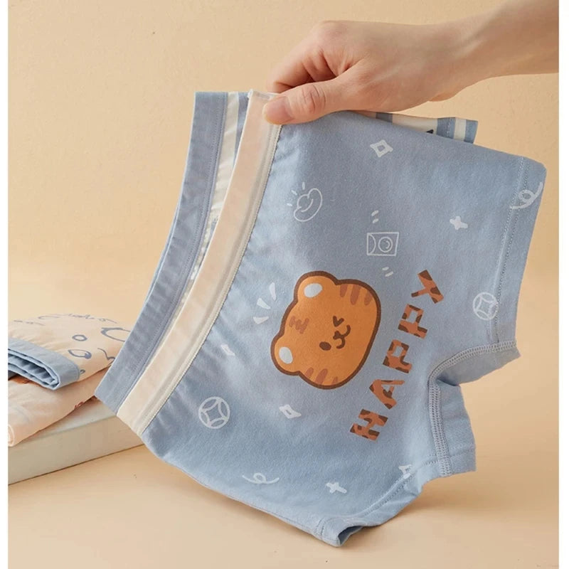 4 PCs Breathable Cartoon Panties Underwear