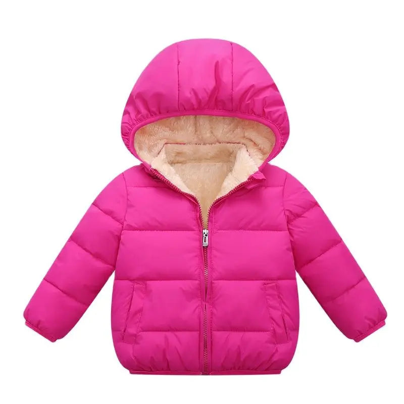 Warm Winter Thick Jacket with Hood and fur lining