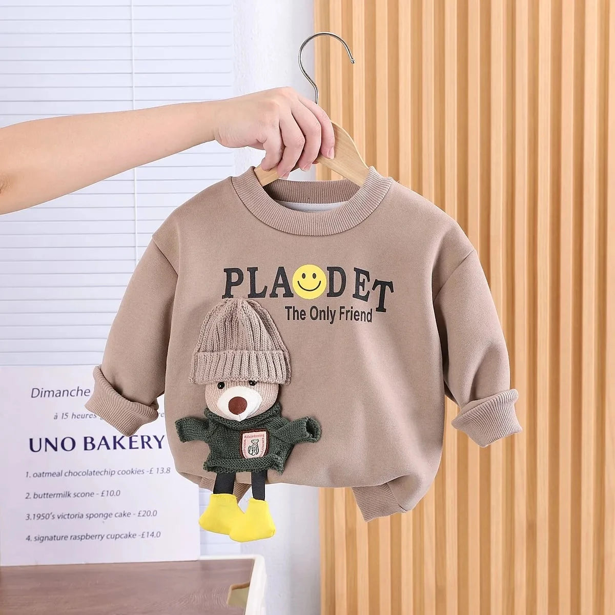 Boys' Plush Sweater & Pants Set