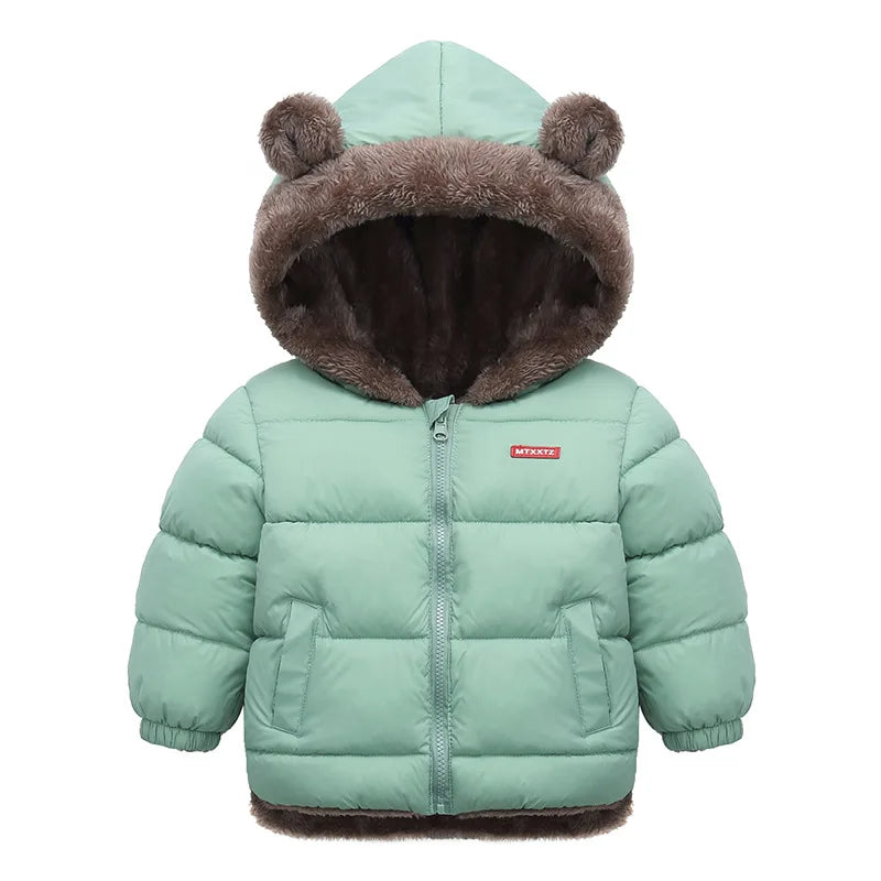 Hooded Thick Fleece Winter Jacket