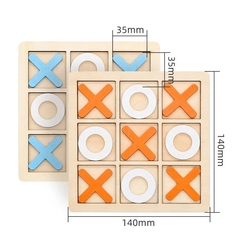 Montessori Wooden Puzzle: Interactive Chess Game for Early Education