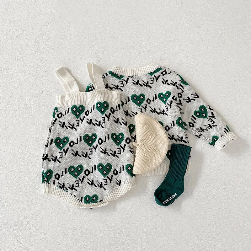 Baby Girl 2Pcs Set Knit Cardigans