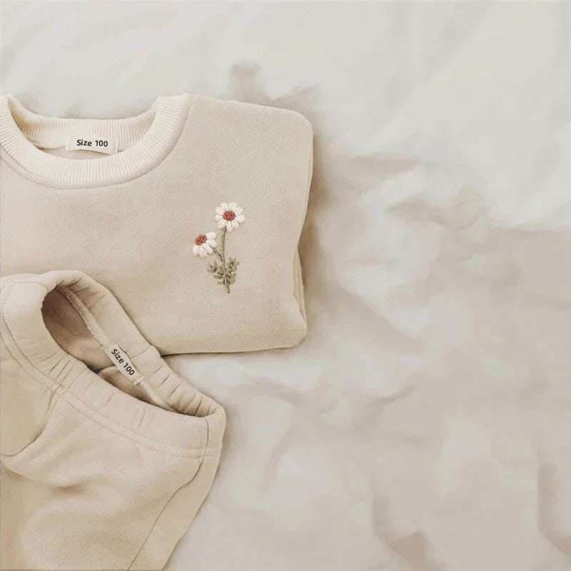 Embroidered Baby Set: Spring/Winter Comfort