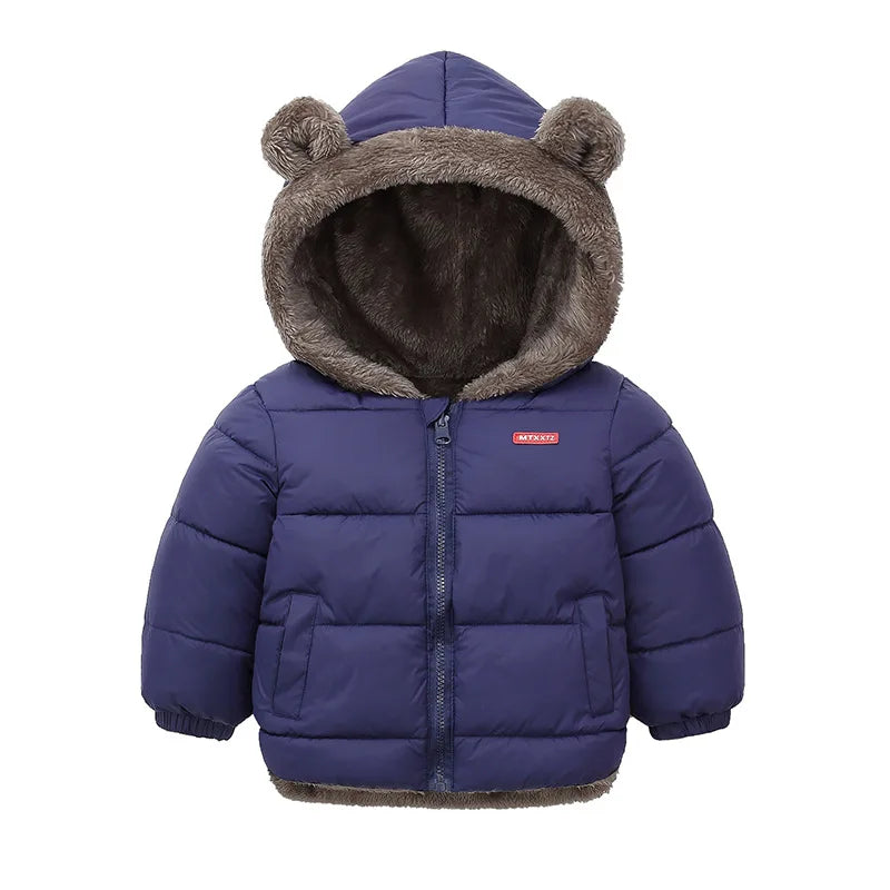 Hooded Thick Fleece Winter Jacket