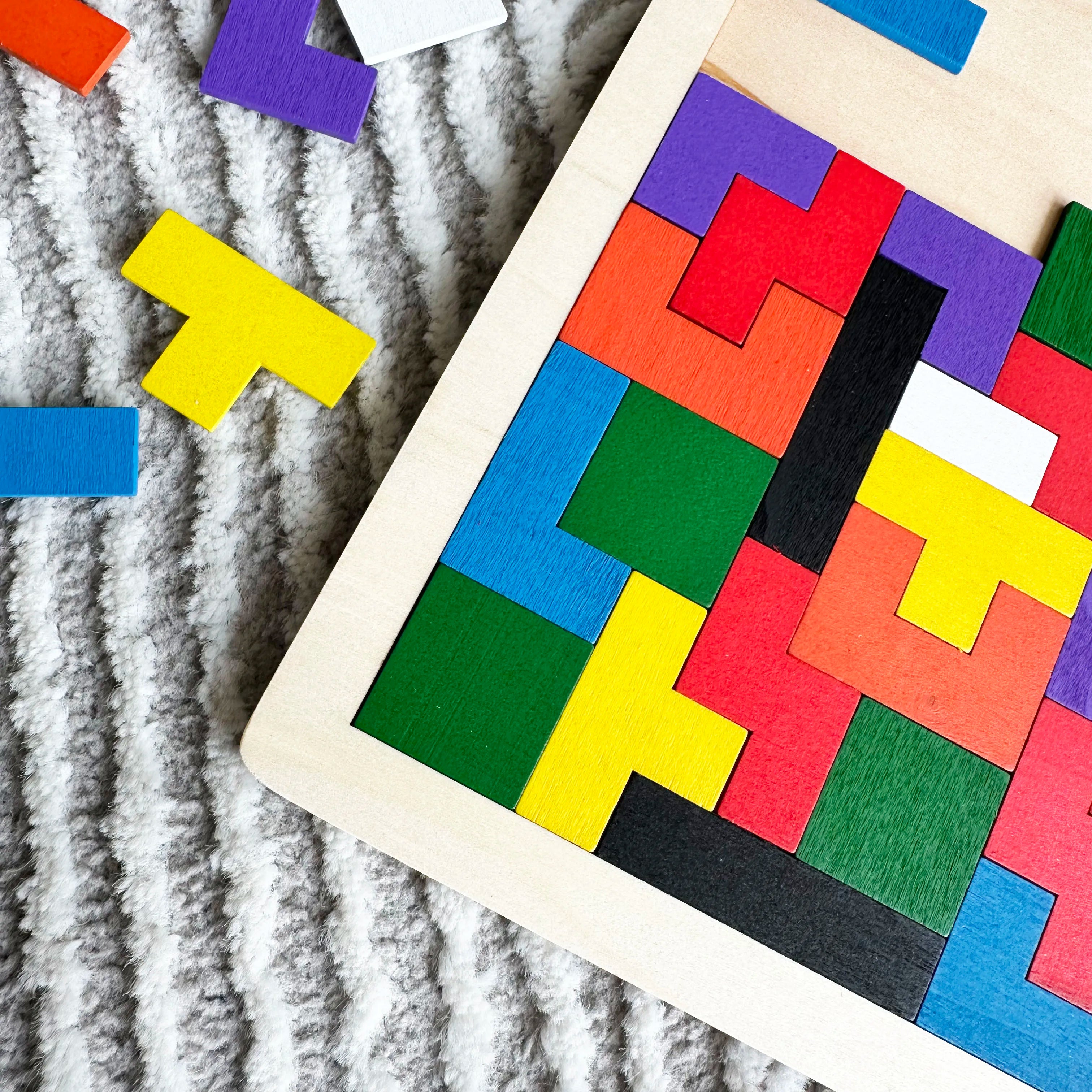 Wooden Brain Teaser: Fun & Learning for Toddlers