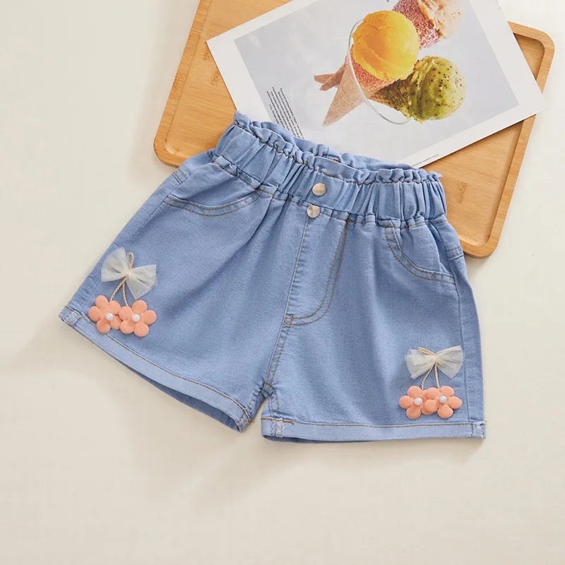 Kids' Baby Summer Denim Shorts: Cute and Cool Casual Bottoms for Girls