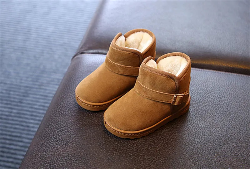 Winter Boots with Inner fleece lining & side buckle