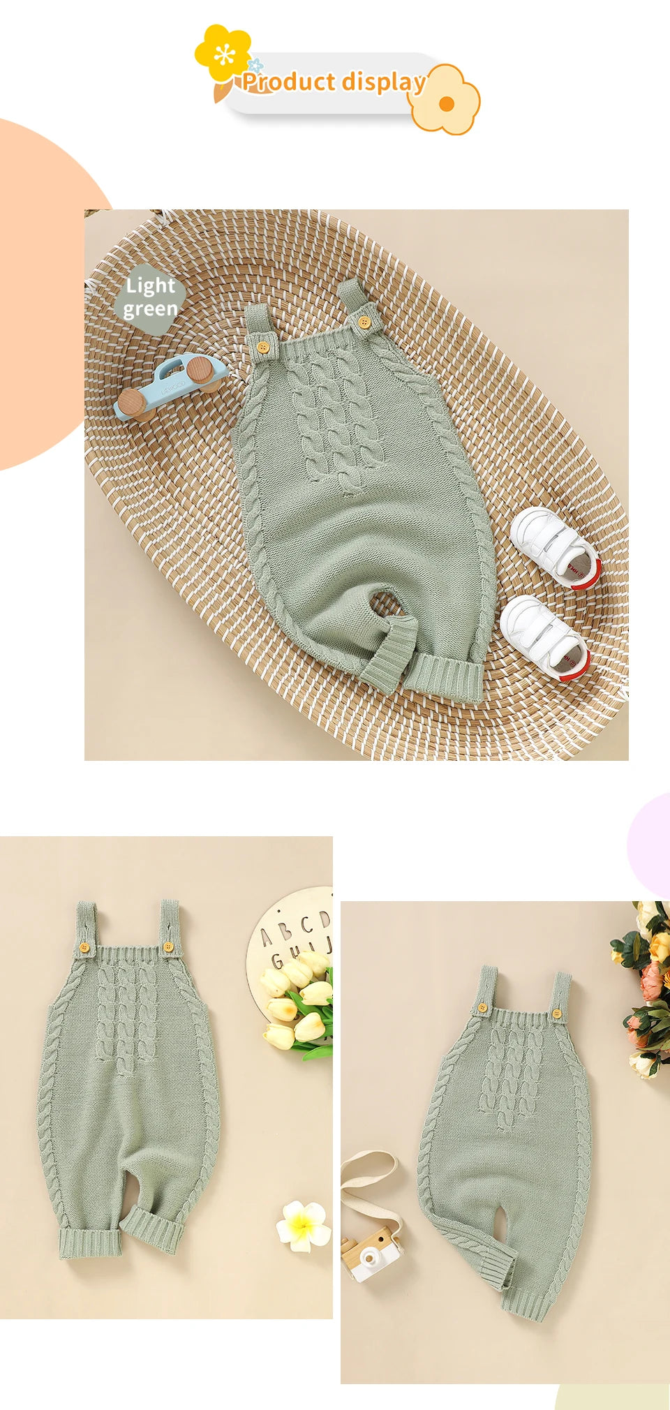 Knitted Sleeveless Soft Baby Romper