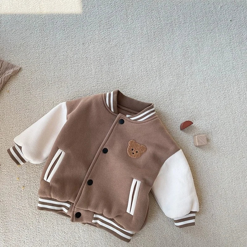 Cute Fleece Winter Jacket for Toddler Boys and Girls