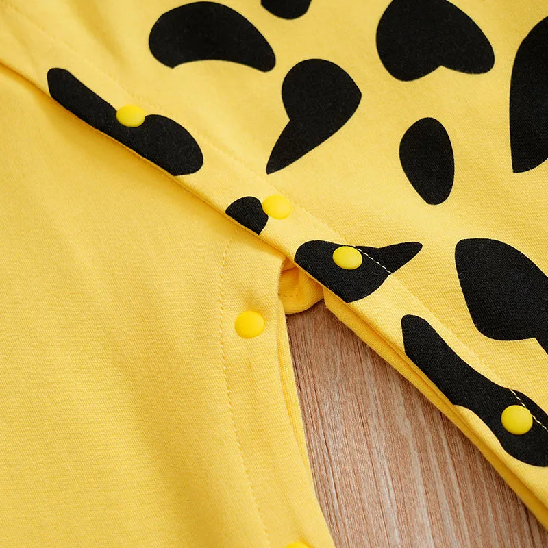 Cow Print Long Sleeve Bodysuit