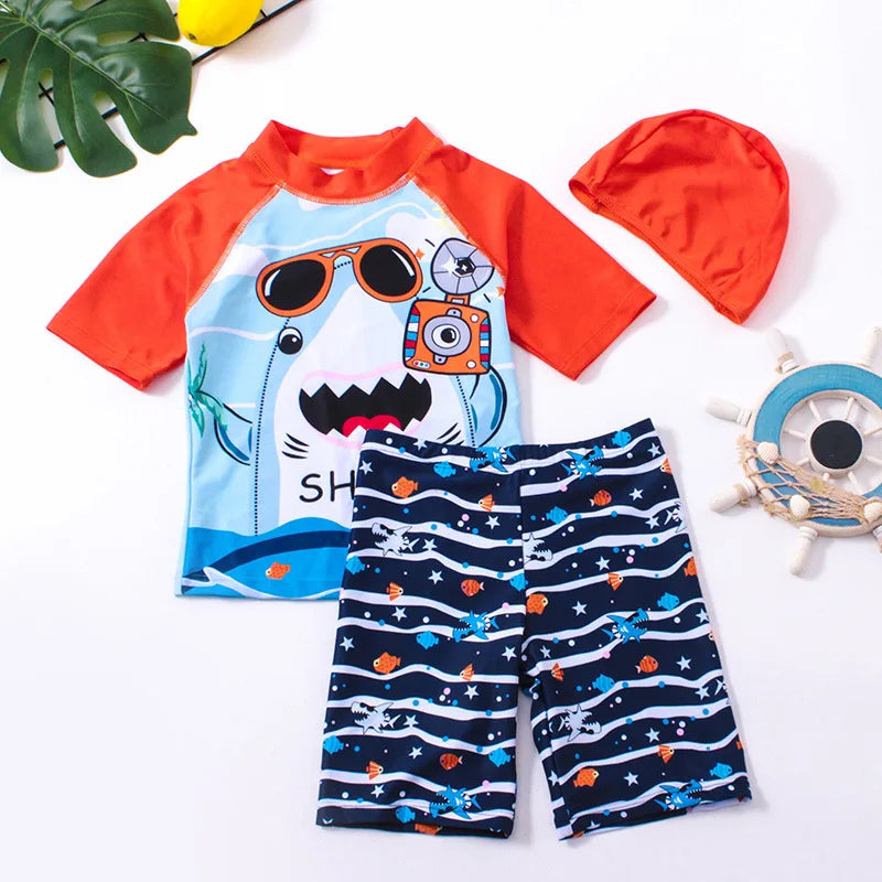 Quick-Drying 3Pcs Swimming Costume