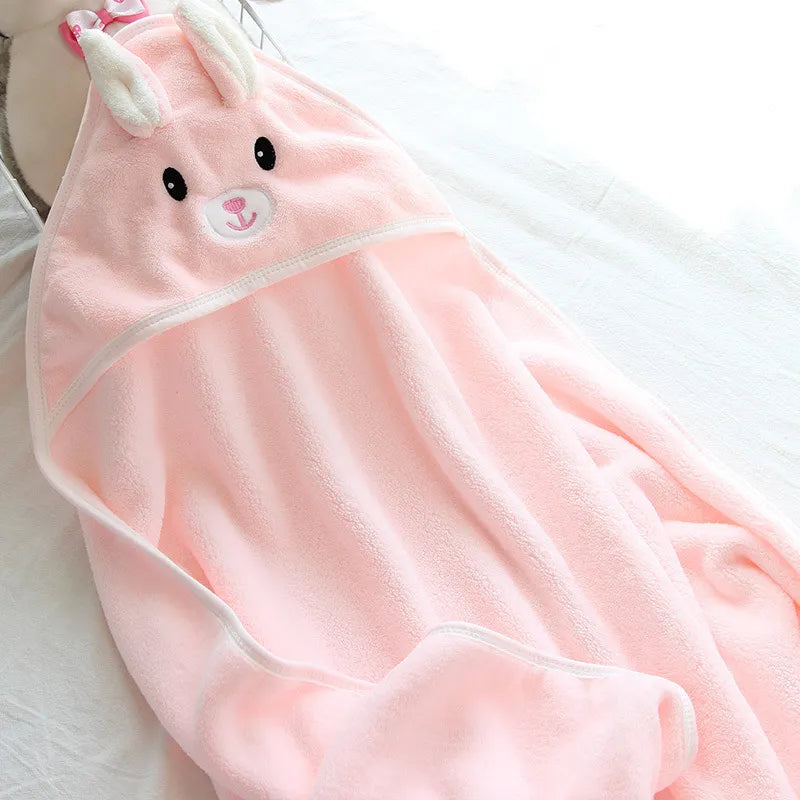 Super Soft Hooded Towels: Warm Swaddle Wrap