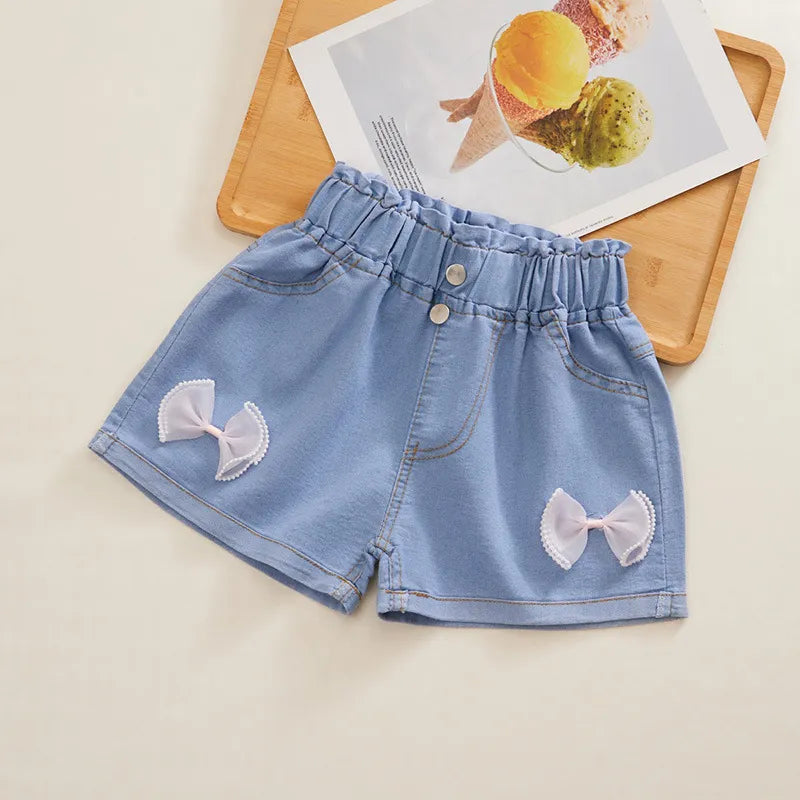 Kids' Baby Summer Denim Shorts: Cute and Cool Casual Bottoms for Girls