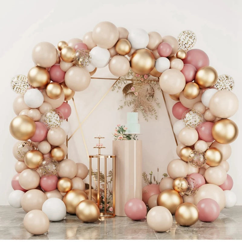 Gold Balloon Garland Arch Kit Wedding Birthday Party Decoration