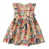 Girls' Sleeveless Ruffled Flower Print Dress