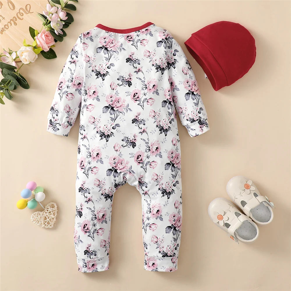 Floral Charm Baby Girl Romper Bodysuit