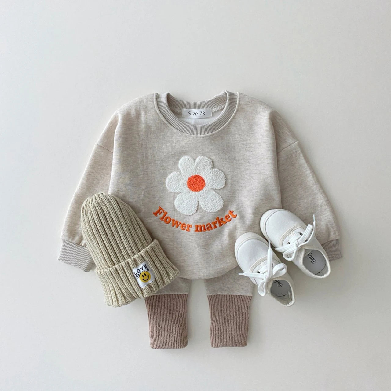 Babies & Kids 2PCs Set: Cotton Pullover + Trousers