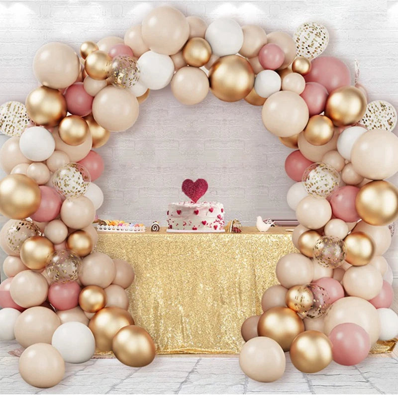 Gold Balloon Garland Arch Kit Wedding Birthday Party Decoration